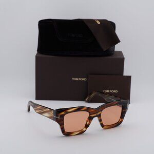 Tom Ford Ilias FT1154 55E Square Sunglasses - Havana/Brown